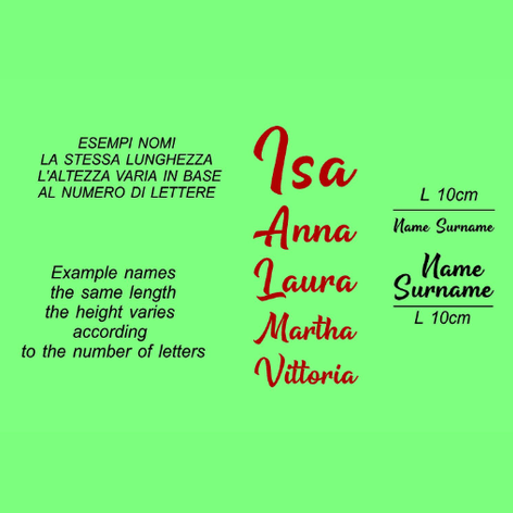 Scritte, disegni termoadesive per tessuti